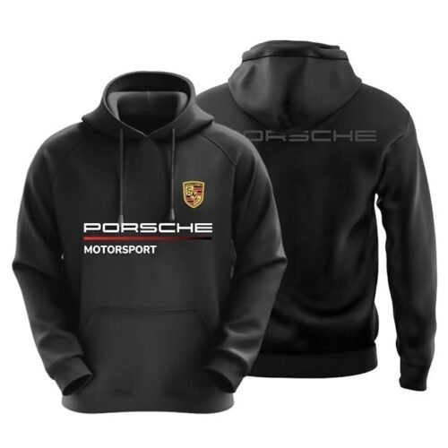 DUDEME Motorsport Hoodie for Car Enthusiast for Men & Women Black Hoodie 100% Cotton Car Printed Hoodies.