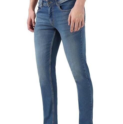 Peter England Men's Neo-Slim Fit Stretchable Jeans