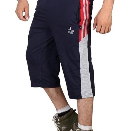 VEGO Mens Cotton Three by Fourth, 3/4, Capri, three quarter