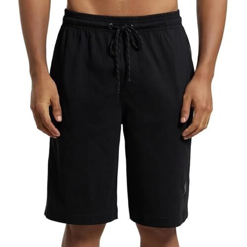 Jockey Men's Super Combed Cotton Rich Regular Fit Solid Shorts with Side Pockets