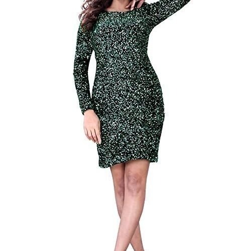 Women's Short Bodycon Sequin Dress