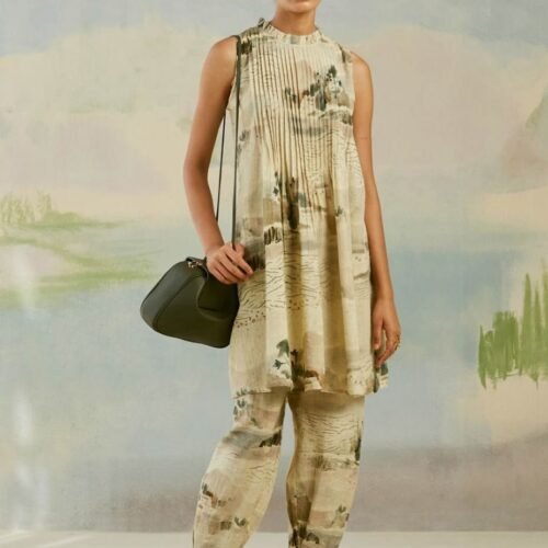 Modern Toile Coastal Tunic